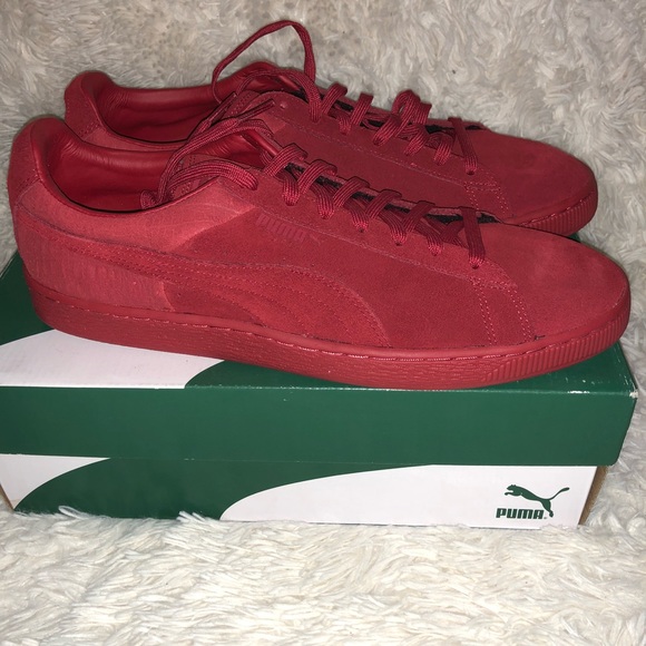 puma suede casual emboss